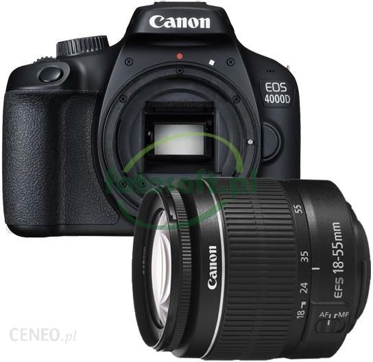 Canon EOS 4000D czarny + EF-S 18-55mm III
