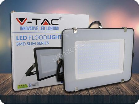 V-TAC LED NAŚWIETLACZ 200W SAMSUNG CHIP 16000LM CZARNY   Zimna biała 6400K