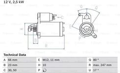 Zdjęcie BOSCH Rozrusznik 0 986 025 160 - Rydułtowy