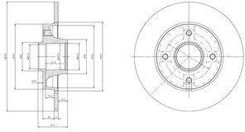 Delphi Tarcza Ham./Tył/ Citroen C3 06- Bg9022Rsc