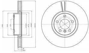 DELPHI TARCZA HAM./PRZ/ BMW X5 07- BG9063C