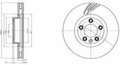 Delphi Tarcza Ham./Prz/ Vw Touareg 10- Bg9100C