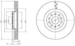 Delphi Tarcza Ham./Prz/ Vw Passat 10- Bg9109C