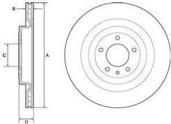 Delphi Tarcza Ham./Tył/ Land Rover Range Rover 13- Bg9126C