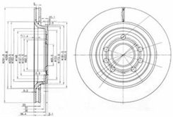 Delphi Tarcza Ham./Tył/ Opel Vectra C 04/02- Bg3886C