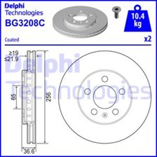 DELPHI TARCZA HAM./PRZ/ SKODA OCTAVIA 1,4-1,6 @255,8x22 BG3208C