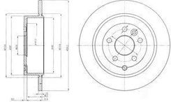 Delphi Tarcza Ham./Tył/ Land Rover Discovery 3 2 06- @302X12 Bg4124C