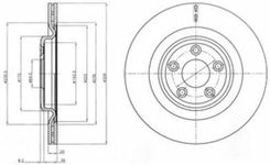 Delphi Tarcza Ham./Tył/ Jaguar Xj 06- Bg4202C
