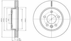 Delphi Tarcza Ham./Prz/ Vw Amarok 10- Bg4343C