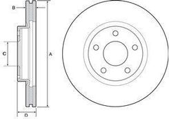 DELPHI TARCZA HAM.POKRYWANE/PRZ/ MAZDA CX-5 (KE,GH) BG4562C