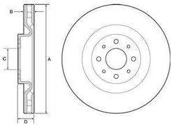 Delphi Tarcza Ham./Prz/ Lancia Delta 11- Bg4566C