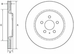 Delphi Tarcza Ham./Tył/ Audi A8 10- Bg4643C