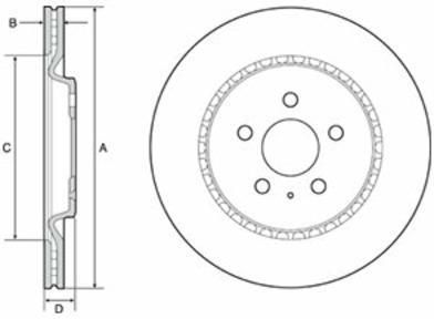 DELPHI TARCZA HAM./TYŁ/ AUDI  A8 10- BG4643C