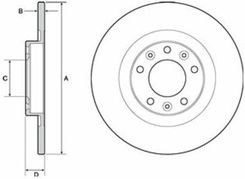 Delphi Tarcza Ham./Tył/ Citroen C4 Picasso 13- Bg4662C