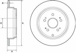 Delphi Tarcza Ham./Tył/ Honda Crv 12- Bg4694C