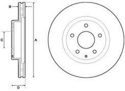 Delphi Tarcza Ham./Prz/ Mazda 3Bm 09/13- Bg4713C