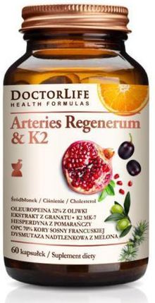 Doctor Life Arteries Regenerum z K2 OPC hesperdyna ekstrakt z granatu oliwki 60 kaps