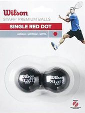 Wilson Staff Single Red Dot (1 czerwona kropka) 2 szt. WRT617700 - Piłki do squasha