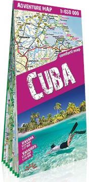 Kuba (Cuba). Mapa samochodowo-turystyczna laminowana 1:650 000