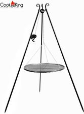 Cook King Grill ogrodowy stal czarna z kołowrotkiem 60cm (111351)