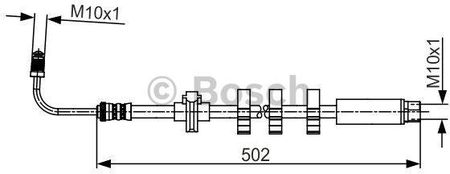 Bosch Przewód Hamulcowy Elastycznyyczny 1987481265 