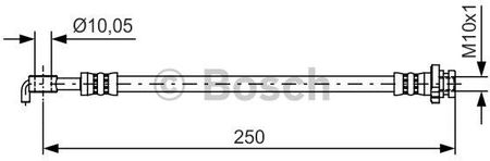 Bosch Przewód Hamulcowy Elastycznyyczny 1987481434 