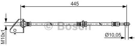 Bosch Przewód Hamulcowy Elastycznyyczny 1987481497 