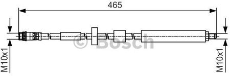 Bosch Przewód Hamulcowy Elastycznyyczny 1987481509 