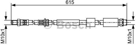 Bosch Przewód Hamulcowy Elastycznyyczny 1987481615 