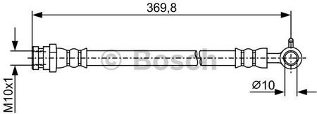 Bosch Przewód Hamulcowy Elastycznyyczny 1987481969 Mazda Mx-5 1.6I, 1.8I 98-05 