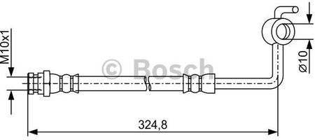Bosch Przewód Hamulcowy Elastycznyyczny 1987481971 Mazda Mx-5 1.6I, 1.8I 98-05 
