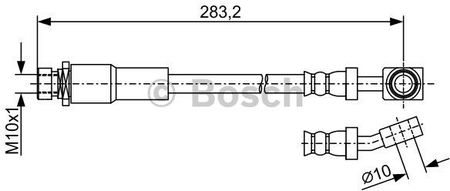 Bosch Przewód Hamulcowy Elastycznyyczny 1987481972 Land Rover Range Rover Sport 2.7Td Awd 05-09 