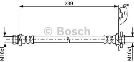 Bosch Przewód Hamulcowy Elastycznyyczny 1987481761 Kia Picanto 1.1I 04-11, 1.0I 04-11 