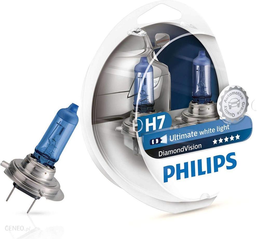 Żarowka samochodowa Philips H7 12V 55W Px26D Diamond Vision - Opinie i ceny  na