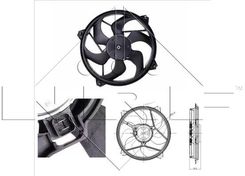 Nrf Wentylator Chłod 47348 Citroen Berlingo/Xsara Picasso/Peugeot Partner 1.6D/1.9D/2.0D 98-