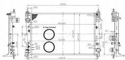 Nrf Chłodnica Wody 53454 Fiat Grande Punto 1,3Jtd/1,9Jtd 05- /Opel Corsa D 1,3Dti/1,7Dti 06