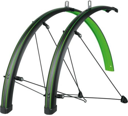 SKS Stingray Zestaw błotników rowerowych 28 czarne zielone linie