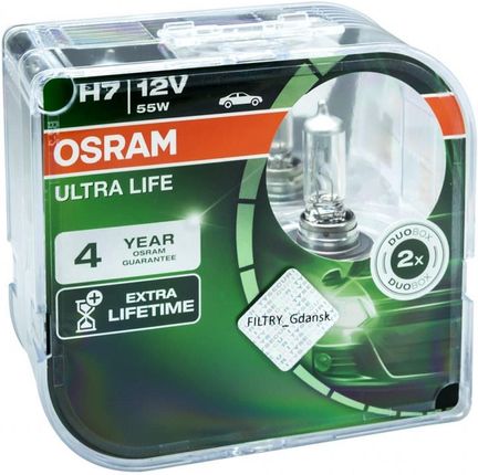 Osram ultra life 4 year h7 12v 55w duo box