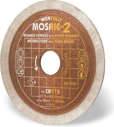 Montolit Tarcza Tnąca Diamentowa Cermont Do Mozaiki Szklanej/Kamienia 115x22,2Mm CM115