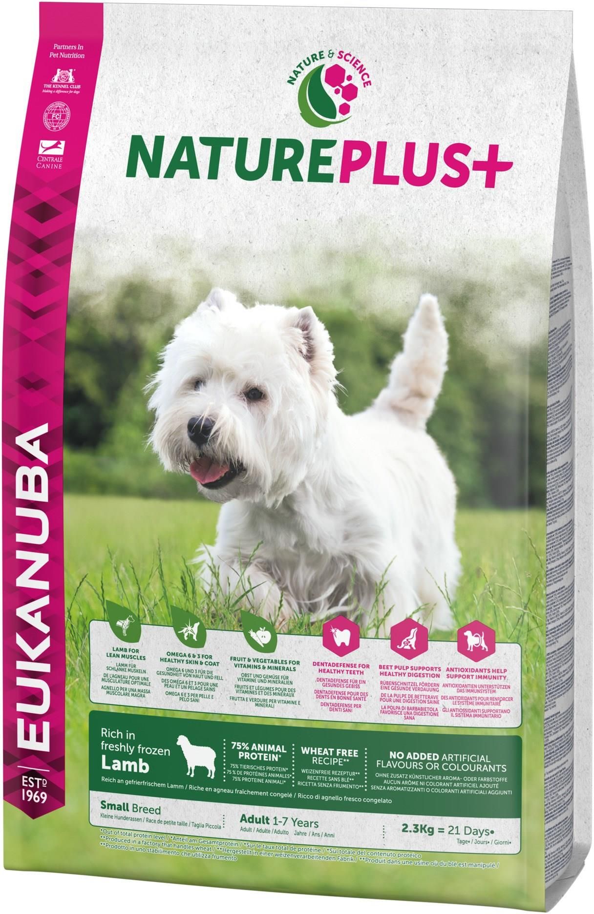 Karma Eukanuba NaturePlus Adult Small Breed bogata w wie o