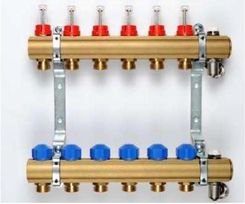 Zdjęcie Kisan Rozdzielacz 9-Drogowy Z Przepływem I Zaworem Termostatycznym - Krpt09.20.12 - Gniezno