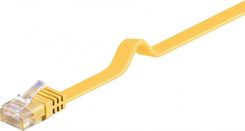 Zdjęcie Goobay Kabel Krosowy Płaski Patchcord U/Utp Kat.6 Żółty 2M (96414) - Pogorzela