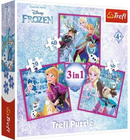 Trefl Puzzle 3W1 Disney Kraina Lodu Zimowa Magia 34832 - Ceny i opinie ...
