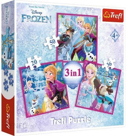 Trefl Puzzle Disney Kraina Lodu 3w1 Zimowa Magia Ceny I Opinie Ceneo Pl