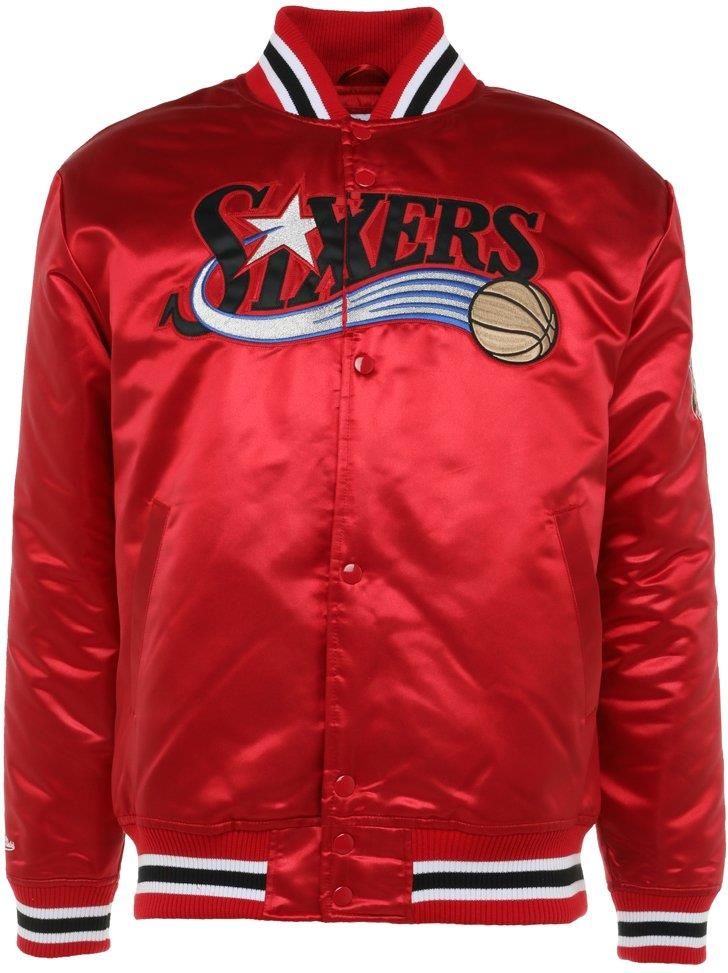 mitchell and ness 76ers jacket