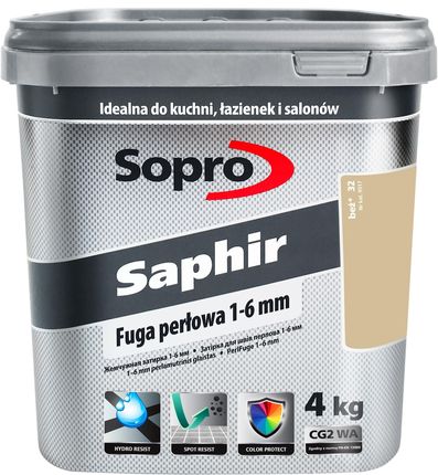 Sopro Saphir Fuga perłowa 1-6 mm beż 32 4kg