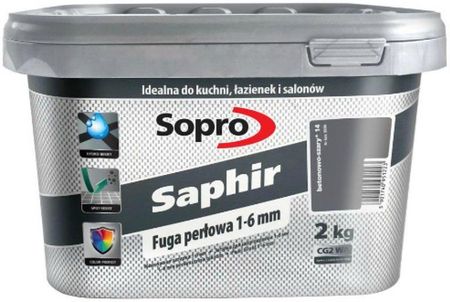 Sopro Saphir Fuga perłowa 1-6 mm betonowo-szary 14 2kg