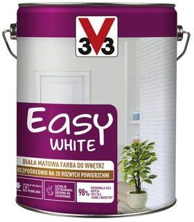 V33 Farba Do Ścian I Sufitów Easy White 5l