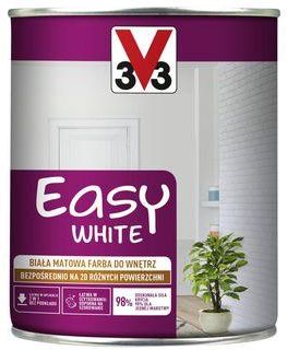 V33 Farba Do Ścian I Sufitów Easy White 1l