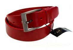 Pasek Skrzany PAS-MAX (PL) CZERWONY Gadki Skra Licowa EXTRA 40 mm